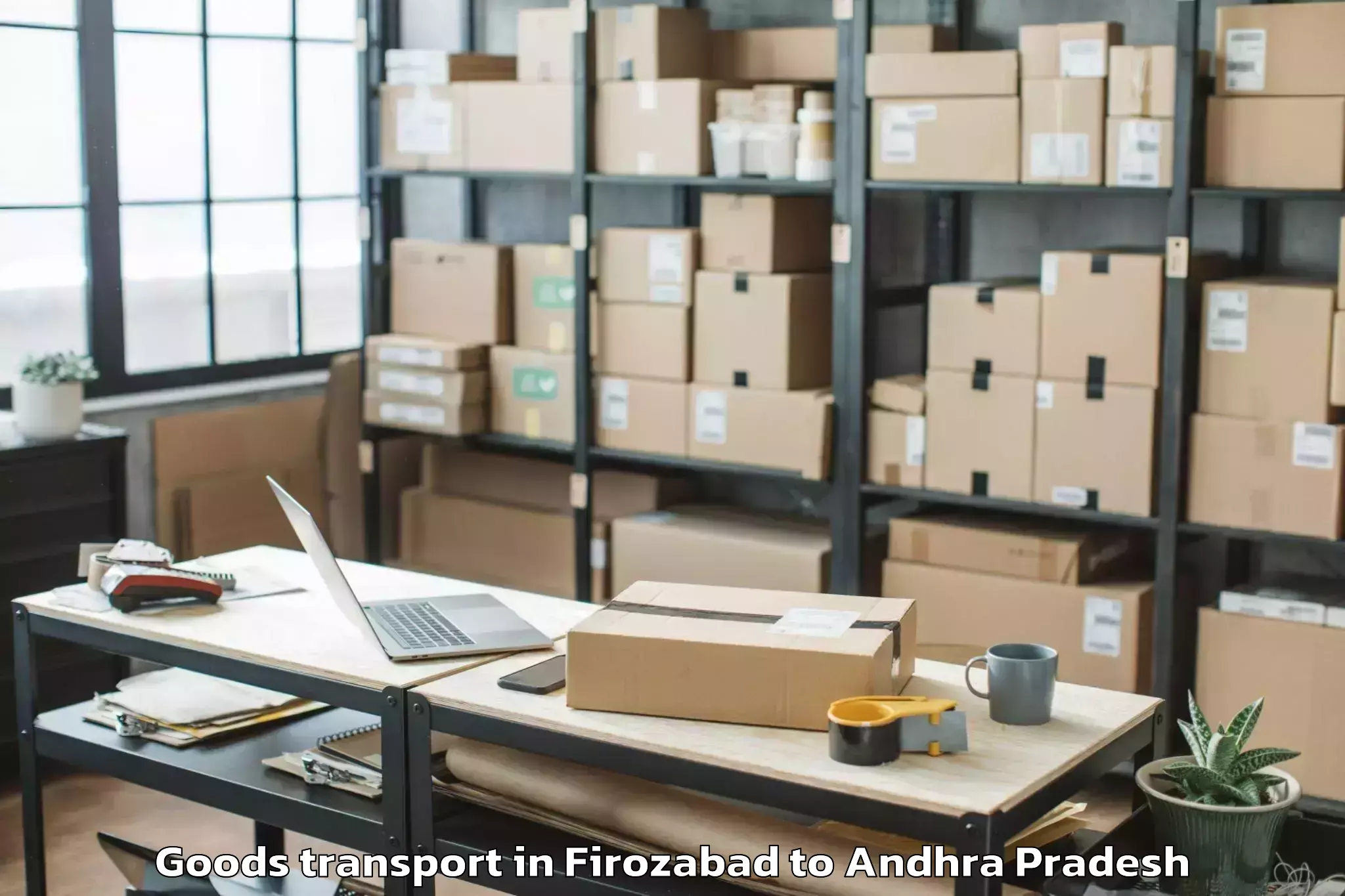 Book Firozabad to Chittamur Goods Transport Online